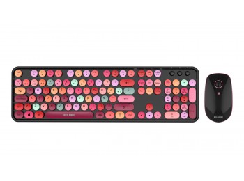 Pack teclado+raton vintage plu