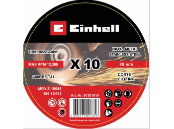 Disco inox 115x1mm 10 pz