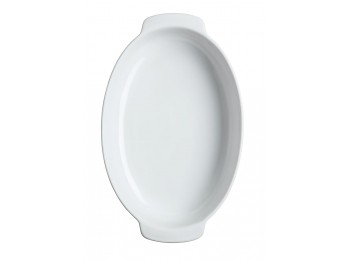 Fuente oval c/asa 30x20cm