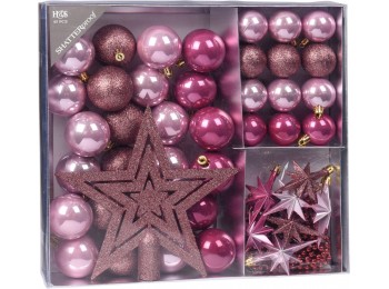 Juego bolas rosa 45 pz