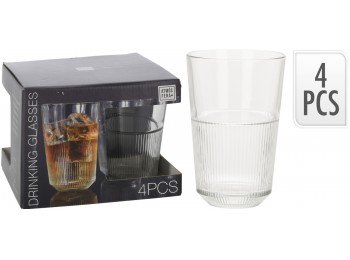 Vaso 360 ml hi ball 4 pz